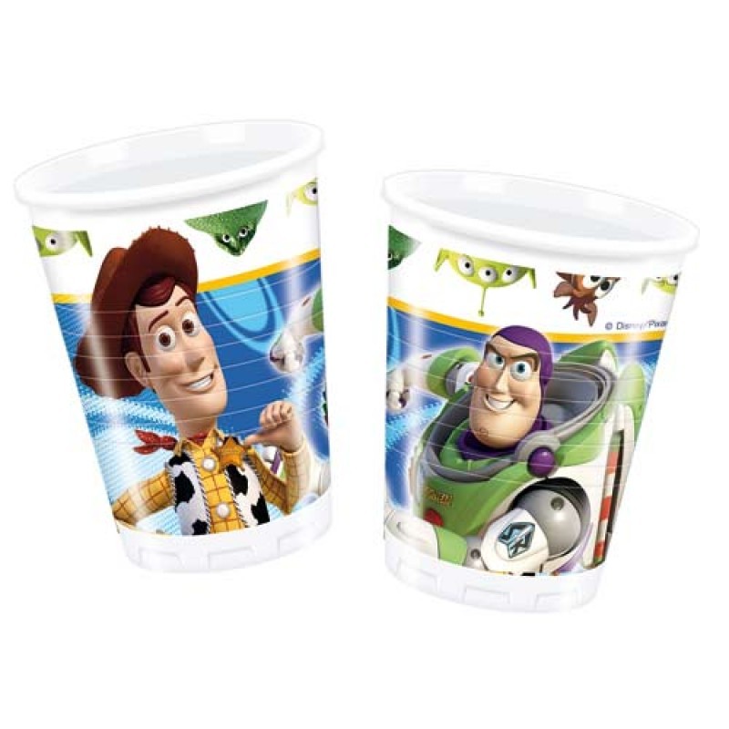 Bicchieri di plastica Toy Story 3 200ml 10pz