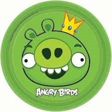 Piatti di carta Angry Birds 18cm 8pz